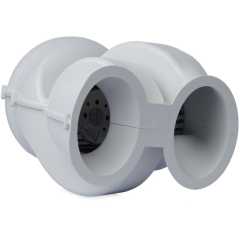 Doppel-Ventilator mit Gehäuse